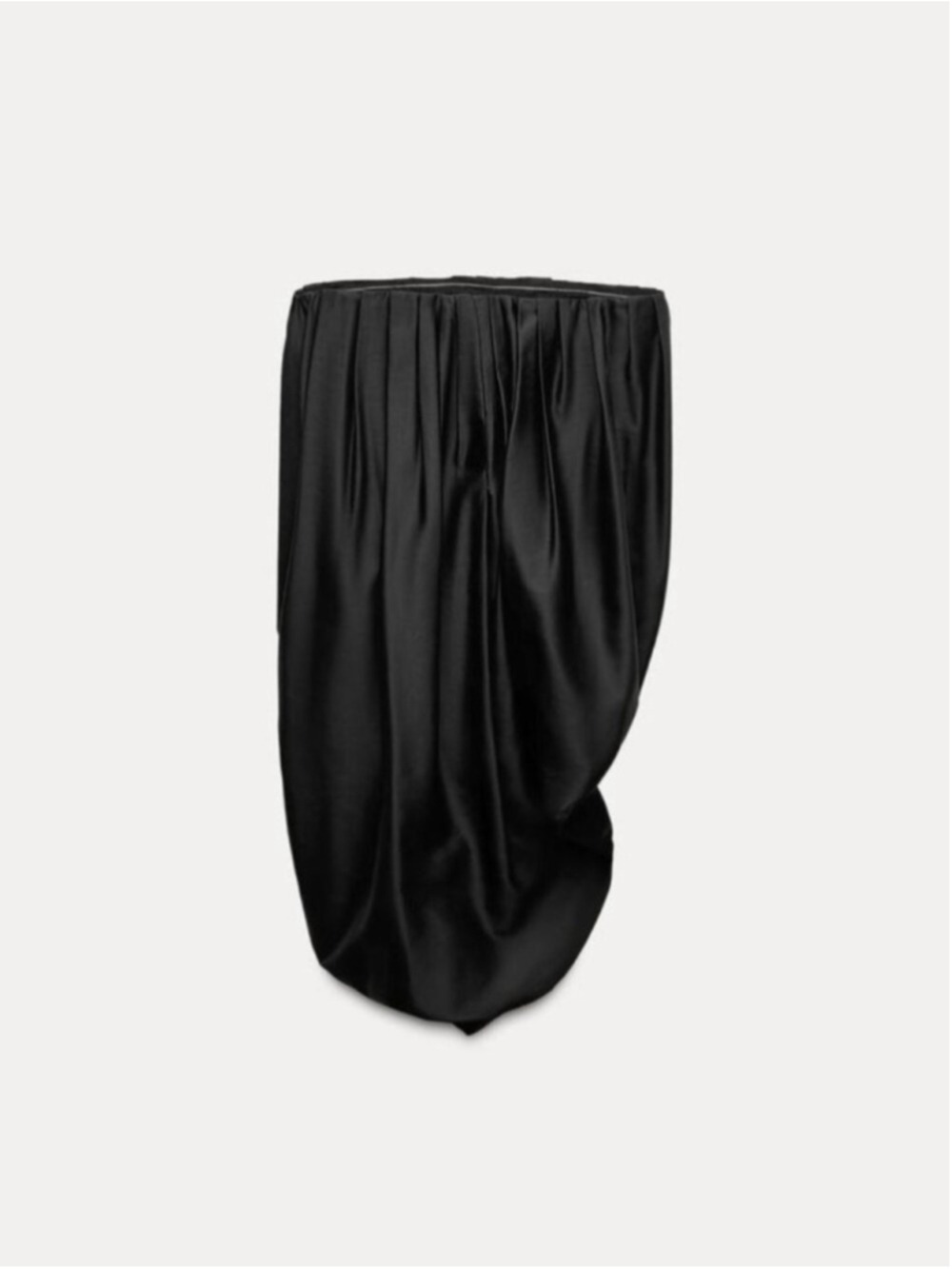 New Zara Black Strapless Corset Volume Drape Cut Top Limited Edition sz XS - Picture 2 of 8